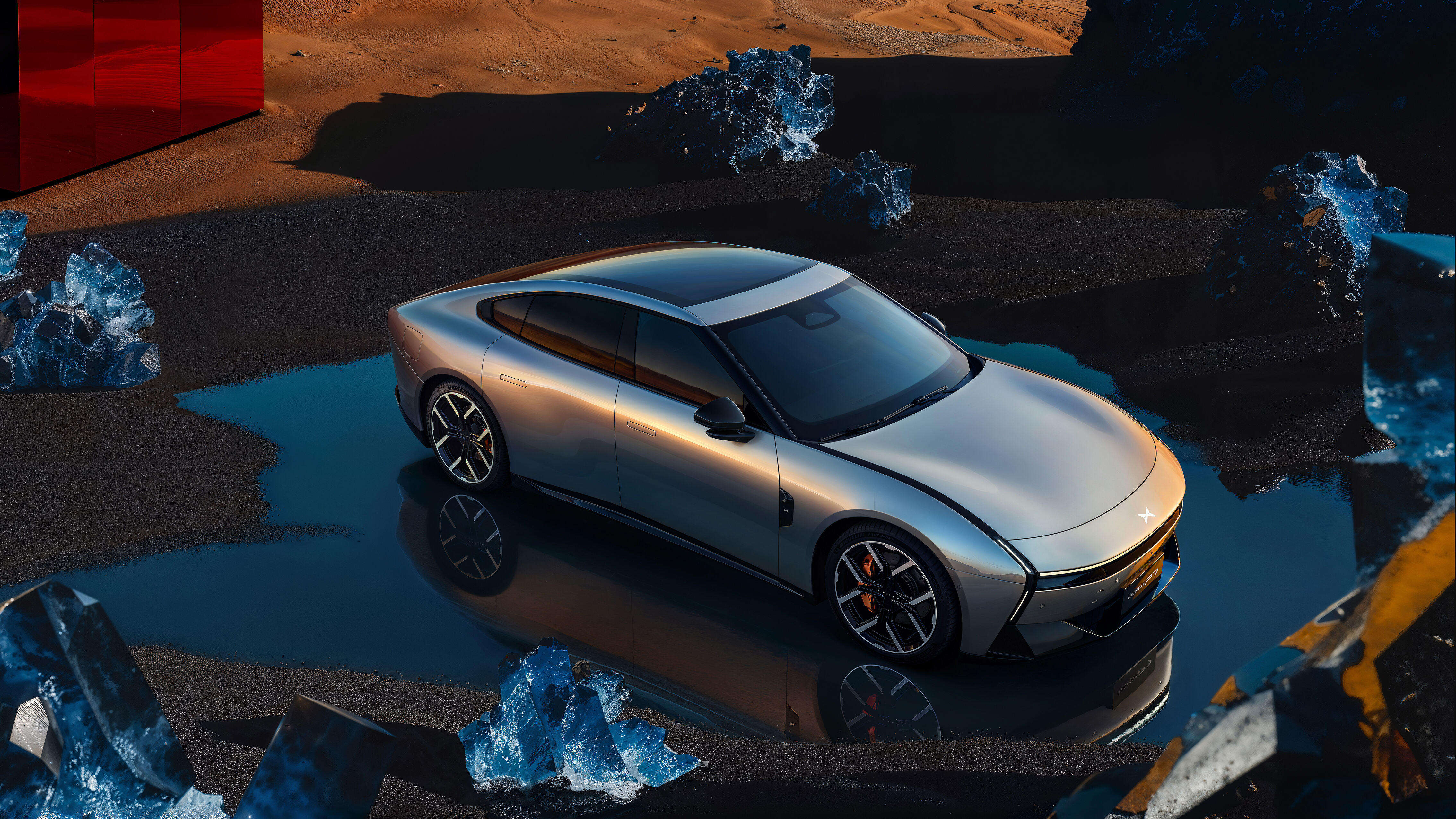 XPENG visar första bilderna av nästa generation P7 Sportsedan, designad av Rafik Ferrag.