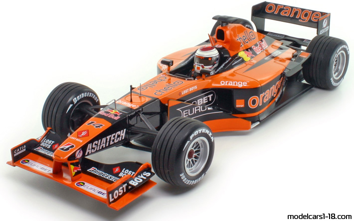 2001 - Arrows Asiatech A22 Minichamps 1/18 - Предна лява страна