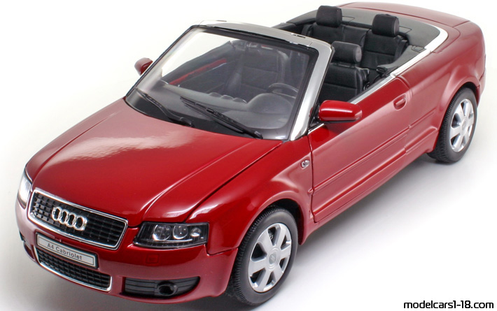 2003 - Audi A4 Cabriolet (B6) Welly 1/18 - Предна лява страна