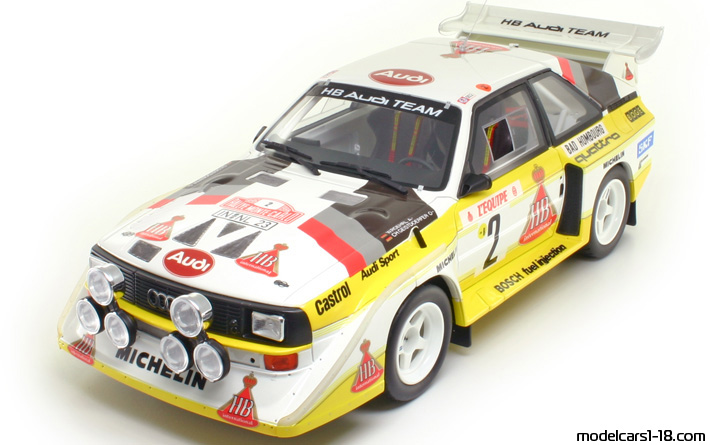 1986 - Audi Sport Quattro S1 Rallye Monte-Carlo Otto Models 1/18 - Передняя левая сторона