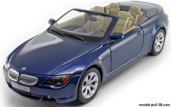 2005 - BMW 645 Ci (E64) Maisto 1/18 - Предна лява страна