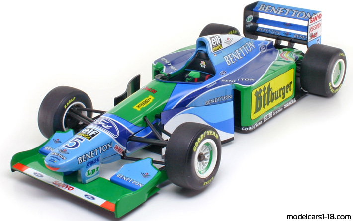 1994 - Benetton Ford B194 Minichamps 1/18 - Предна лява страна