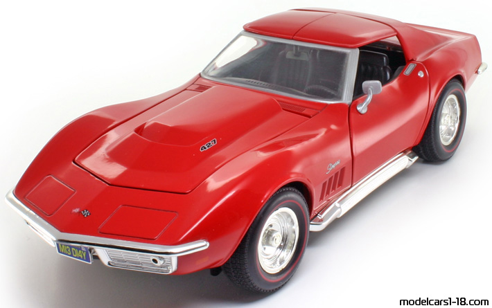 1969 - Chevrolet Corvette ZL1 C3 Hot Wheels 1/18 - Передняя левая сторона