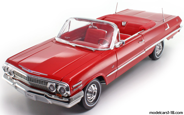 1963 - Chevrolet Impala SS 409 Welly 1/18 - Передняя левая сторона