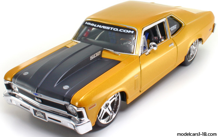 1970 - Chevrolet Nova SS Maisto 1/18 - Предна лява страна