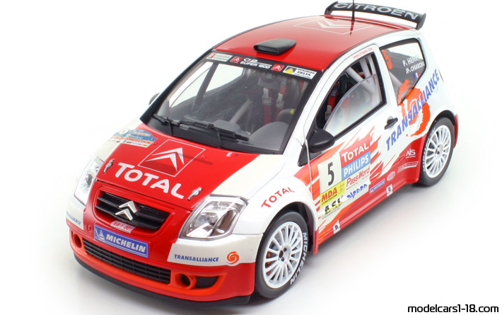 2004 - Citroen C2 Super 1600 Solido 1/18 - Front left side