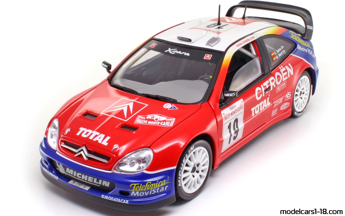 2003 - Citroen Xsara T4 WRC Solido 1/18 - Предна лява страна