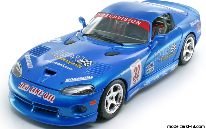 1999 - Dodge Viper GTS Bburago 1/18 - Vorne linke Seite