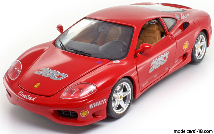 2003 - Ferrari 360 Challenge Bburago 1/18 - Предна лява страна