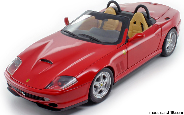 2000 - Ferrari 550 Barchetta Hot Wheels 1/18 - Front left side