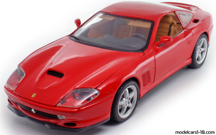 1996 - Ferrari 550 Maranello Maisto 1/18 - Передняя левая сторона