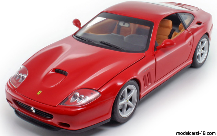 2002 - Ferrari 575 MM Hot Wheels 1/18 - Front left side
