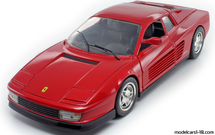 1984 - Ferrari Testarossa Hot Wheels 1/18 - Предна лява страна