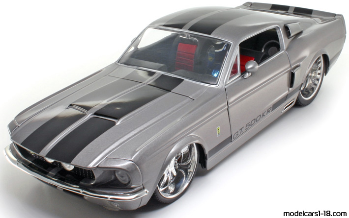 1967 - Ford Mustang Shelby GT500KR Jada Toys 1/18 - Предна лява страна