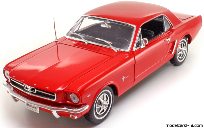 1964 - Ford Mustang Welly 1/18 - Передняя левая сторона
