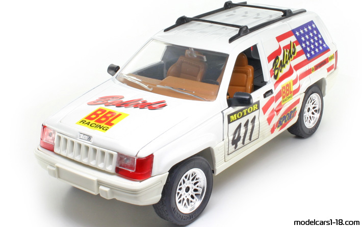 1996 - Jeep Grand Cherokee Rally (ZJ) Majorette 1/18 - Передняя левая сторона