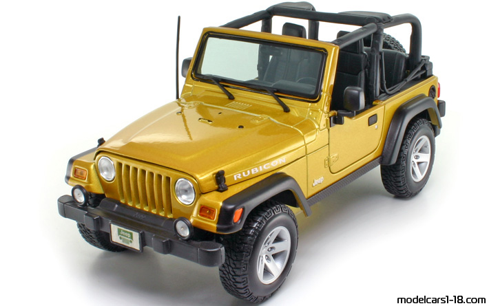 2003 - Jeep Wrangler Rubicon Maisto 1/18 - Предна лява страна