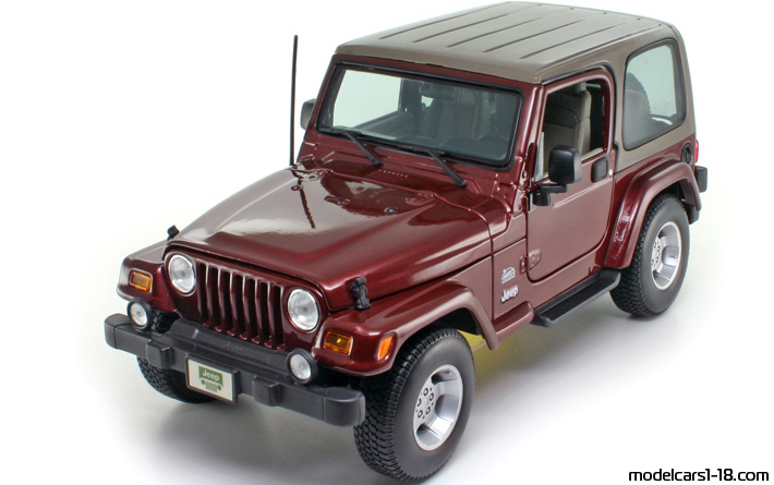 2003 - Jeep Wrangler Sahara Maisto 1/18 - Передняя левая сторона