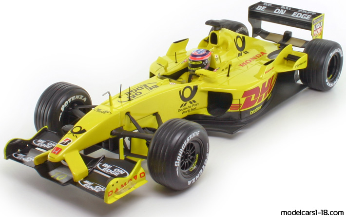 2002 - Jordan Honda EJ12 Hot Wheels 1/18 - Предна лява страна