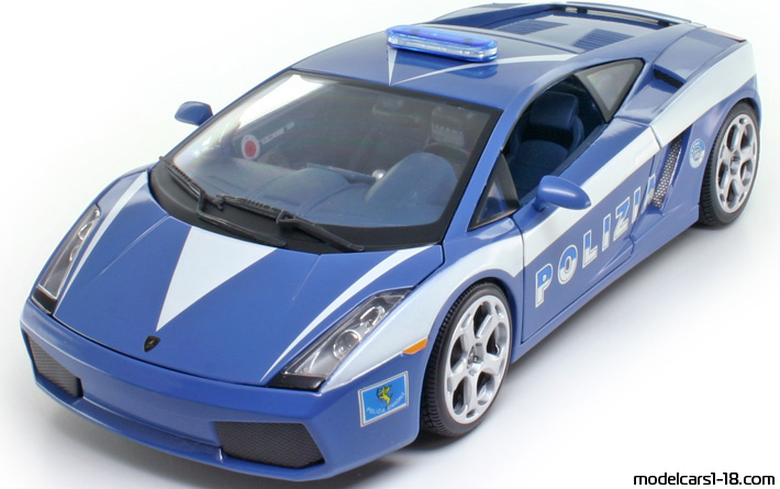 2002 - Lamborghini Gallardo Polizia Maisto 1/18 - Передняя левая сторона