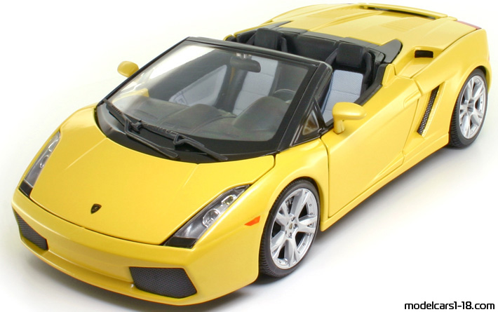 2006 - Lamborghini Gallardo Spyder Bburago 1/18 - Предна лява страна