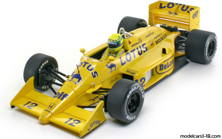 1987 - Lotus 99T Minichamps 1/18 - Передняя левая сторона