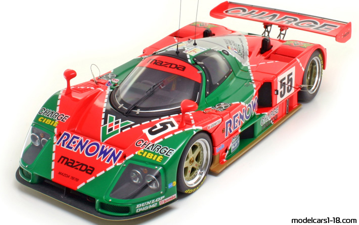 1991 - Mazda 787B AutoArt 1/18 - Vorne linke Seite