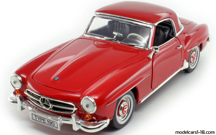 1955 - Mercedes 190 SL (R121) ERTL 1/18 - Vorne linke Seite