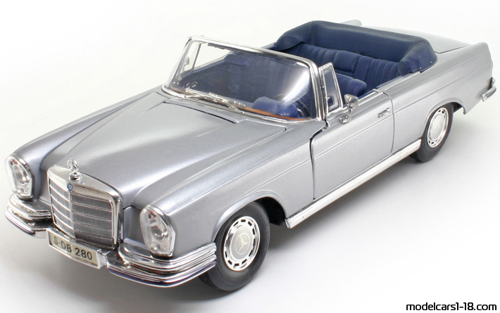 1966 - Mercedes 280 SE (W111) Maisto 1/18 - Передняя левая сторона