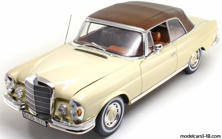 1969 - Mercedes 280 SE (W111) Norev 1/18 - Предна лява страна