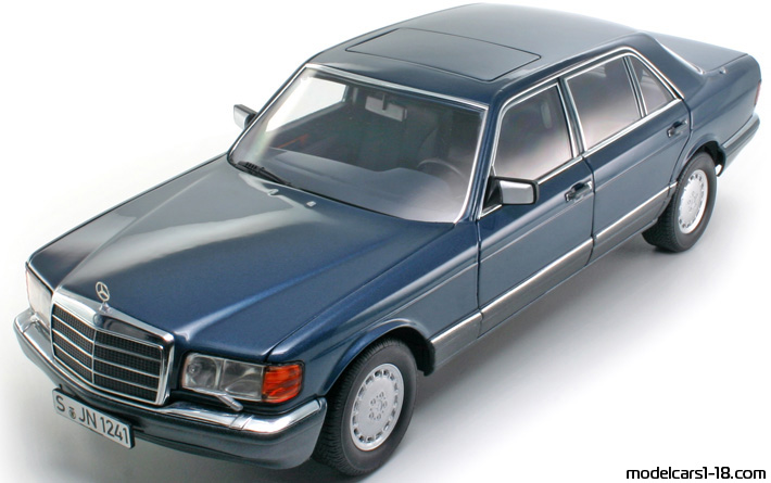 1988 - Mercedes 560 SEL (W126) Norev 1/18 - Предна лява страна