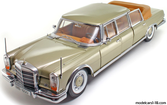 1966 - Mercedes 600 Pullman-Landaulet (W100) Sun Star 1/18 - Front left side