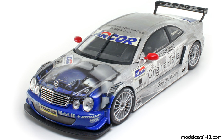 2000 - Mercedes CLK DTM (C208) Maisto 1/18 - Front left side