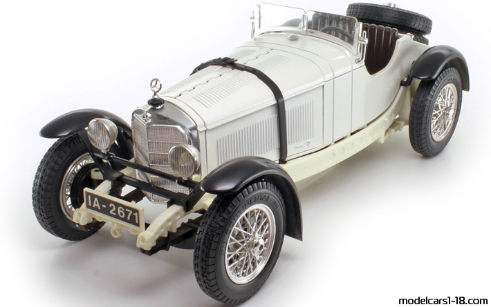 1928 - Mercedes SSKL (W06) Bburago 1/18 - Предна лява страна