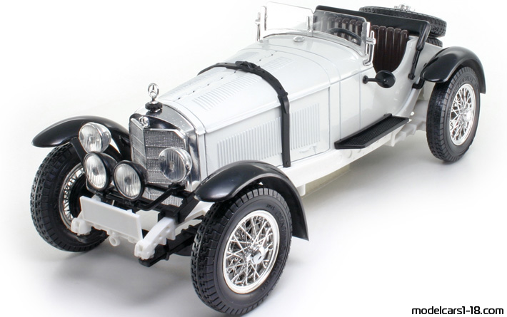 1928 - Mercedes SSKL (W06) Bburago 1/18 - Предна лява страна