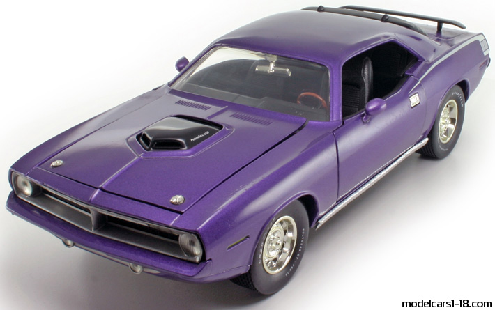 1970 - Plymouth Hemi 'Cuda ERTL 1/18 - Предна лява страна