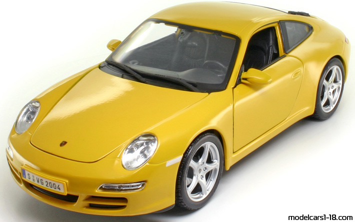 2004 - Porsche 911 Carrera S (997) Maisto 1/18 - Предна лява страна