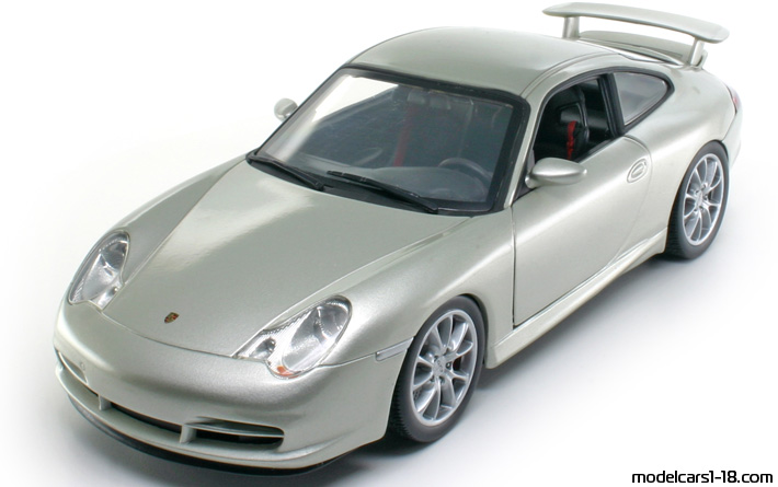 2003 - Porsche 911 GT3 (996) Hot Wheels 1/18 - Предна лява страна