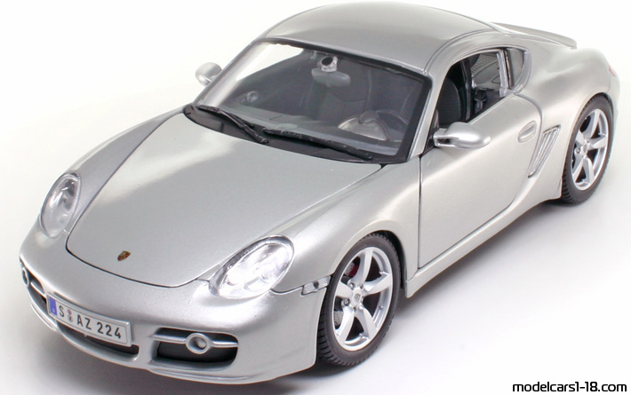 2005 - Porsche Cayman S (987) Maisto 1/18 - Предна лява страна