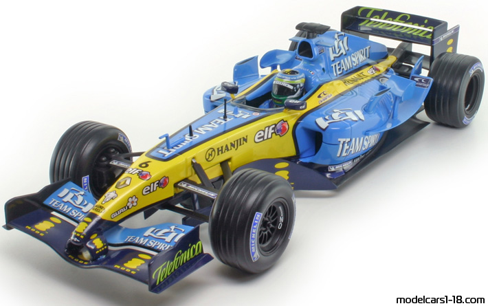 2005 - Renault R25 Hot Wheels 1/18 - Предна лява страна