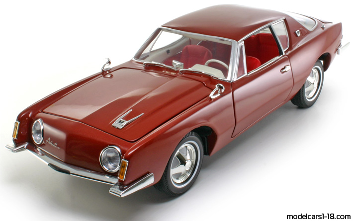 1963 - Studebaker Avanti Signature Models 1/18 - Передняя левая сторона