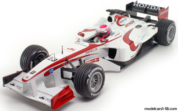 2006 - Super Aguri Honda SA05 Launch Version Minichamps 1/18 - Vorne linke Seite