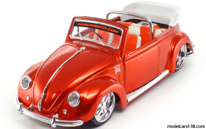 1951 - Volkswagen Beetle (Kaefer) Maisto 1/18 - Предна лява страна