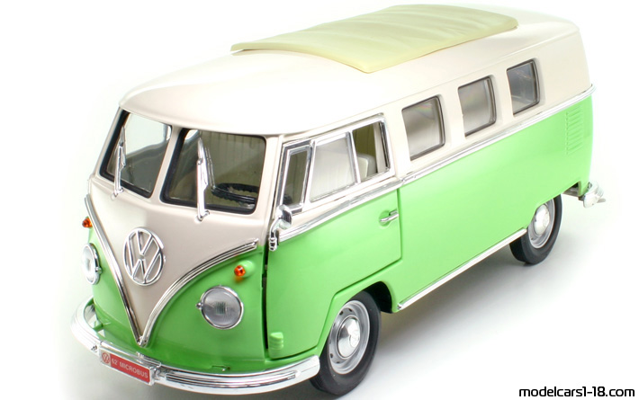 1962 - Volkswagen Microbus Road Signature 1/18 - Передняя левая сторона