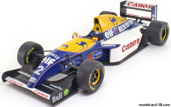 1993 - Williams Renault FW15 Minichamps 1/18 - Передняя левая сторона