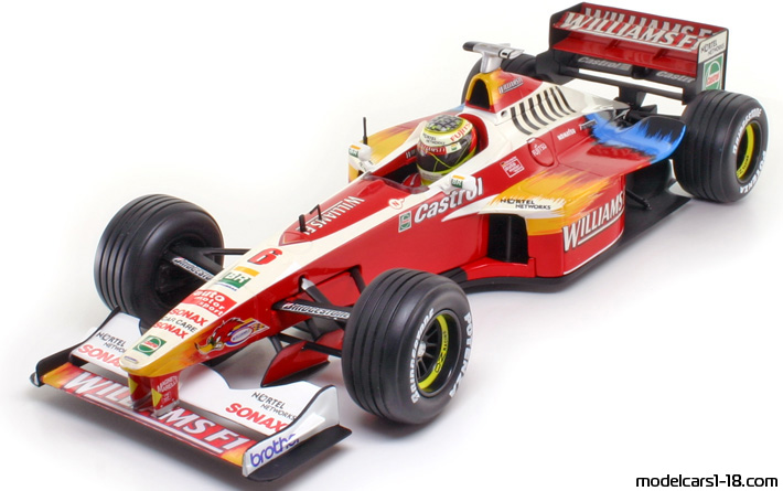 1999 - Williams Supertec FW21 Hot Wheels 1/18 - Передняя левая сторона