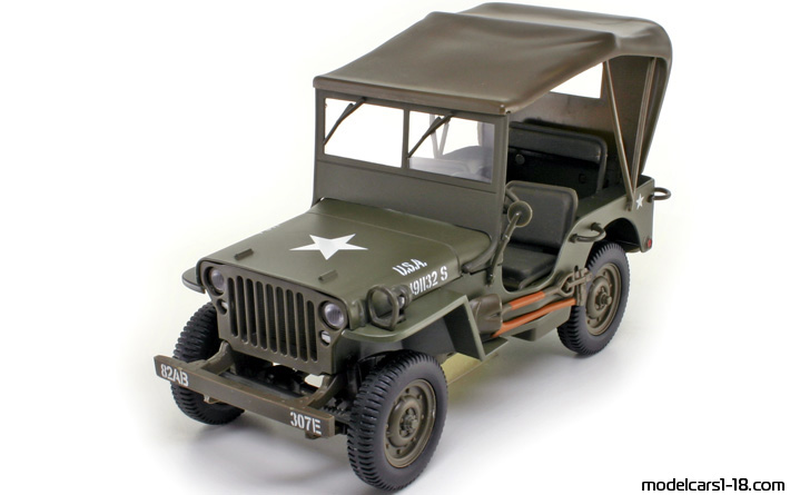 1942 - Willys Jeep UT 1/18 - Front left side