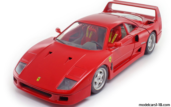 Ferrari F40 (coupe) 1987 Bburago 1/18 - Details