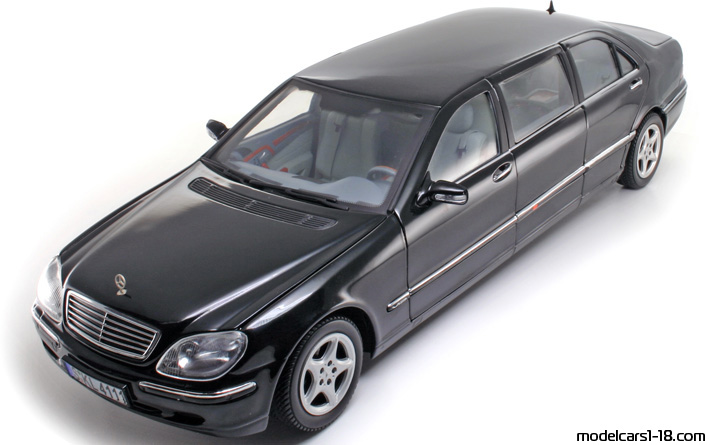 Mercedes S 600 Pullman (W220) (limousine) 2000 Sun Star 1/18 - Details