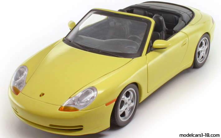 blue 1:18 UT Models Porsche 911 996 Cabrio Convertible yellow